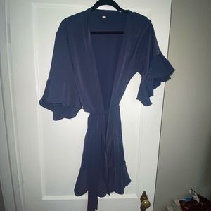 Ruffle robe
